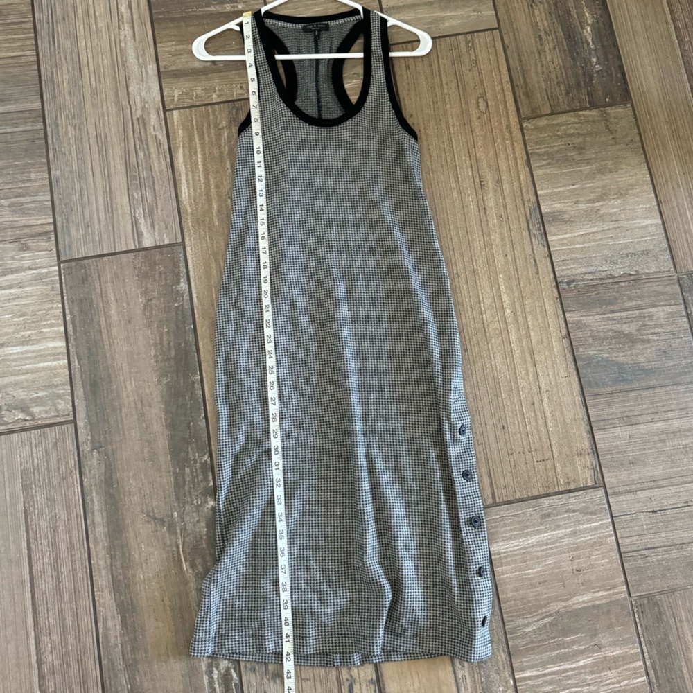 Rag & Bone Mari Button Hem Houndstooth Midi Tank … - image 4